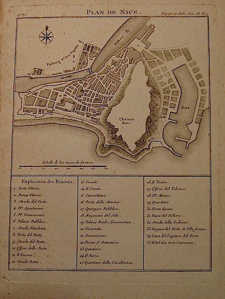 Lalande (de) Joseph Jerome Plan de Nice 1790 Parigi 